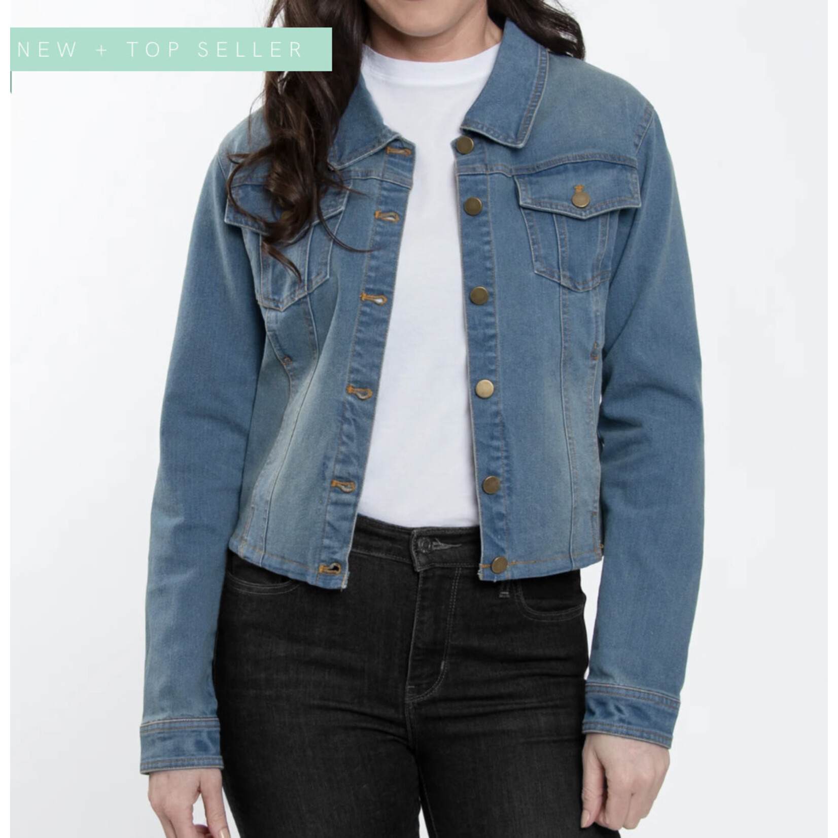 Elsie & Zoey Elsie & Zoey Bowie Stretch Denim Jacket