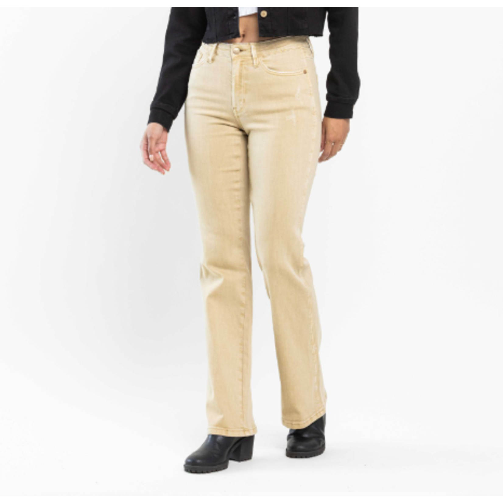 Judy Blue Judy Blue Mid Rise Garment Dyed Slim Boot 88504