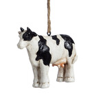 Evergreen Resin Cow Ornament