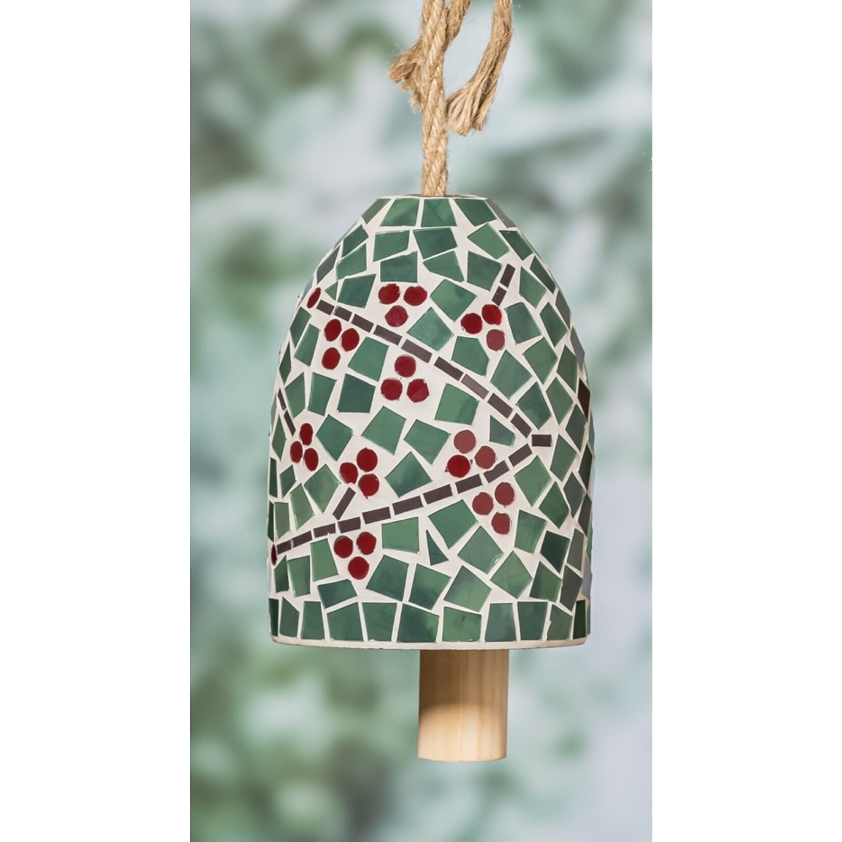 Evergreen Mosaic Holly Berry Chime