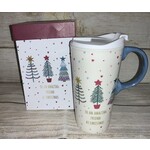 Evergreen To An Amazing Friend at Christmas Ceramic Travel Mug w/Box