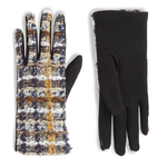 Coco + Carmen Coco & Carmen Tweed Plaid Touchscreen Gloves Black