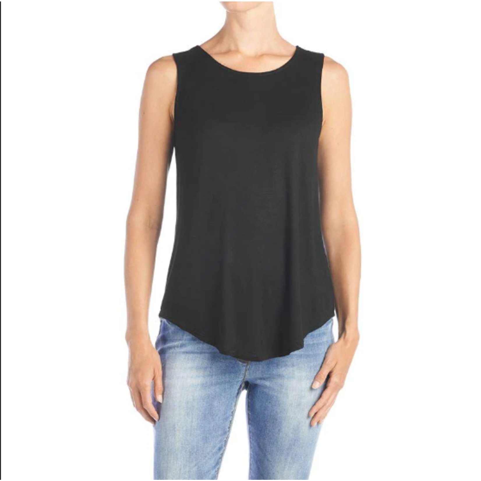 Coco + Carmen Coco & Carmen Erin Pleat Back Tank Black
