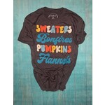 Jane Marie Jane Marie Sweaters, Bonfires, Pumpkins, Flannels Tee