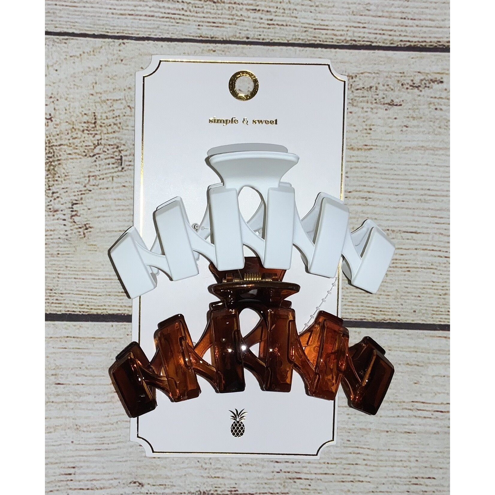 Simply Southern Simply Southern Hair Set Tortoise Clip
