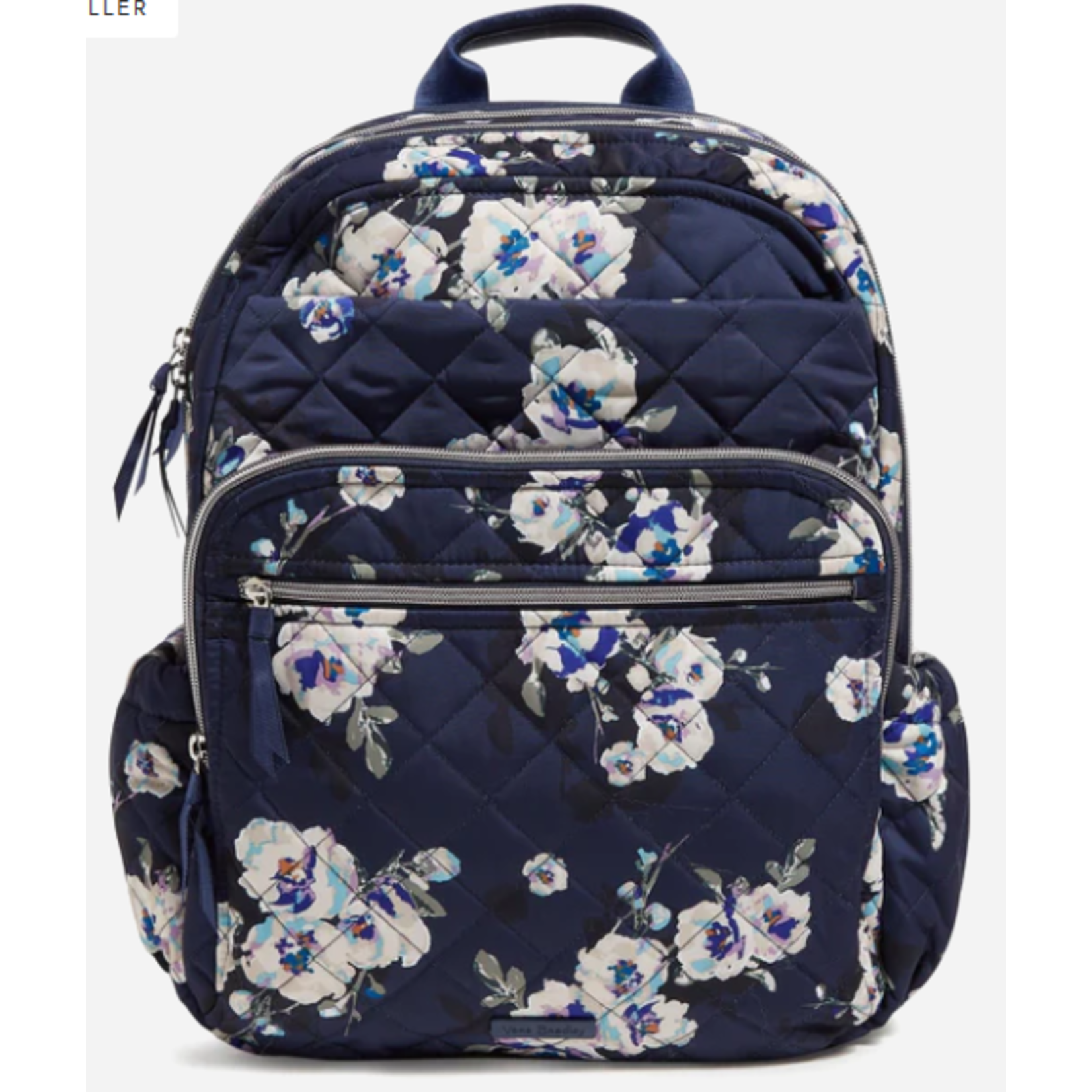 Vera Bradley Vera Bradley XL Campus Backpack Blooms and Branches Navy
