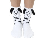 Living Royal Living Royal Dalmatian Fuzzy Crew Socks