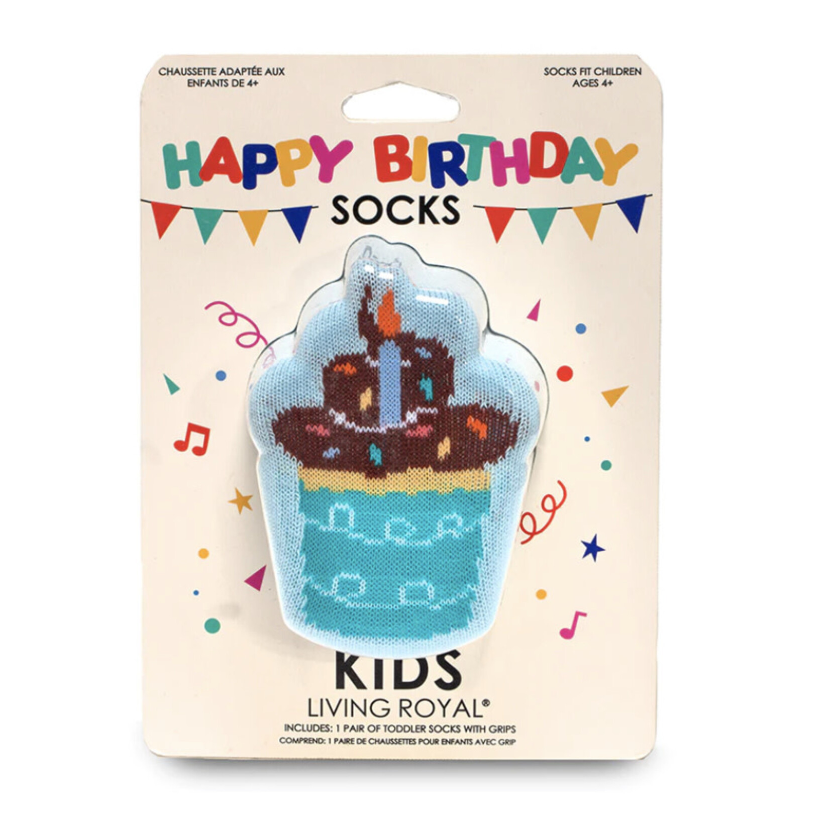 Living Royal Living Royal Kids 3D Cupcake Crew Socks