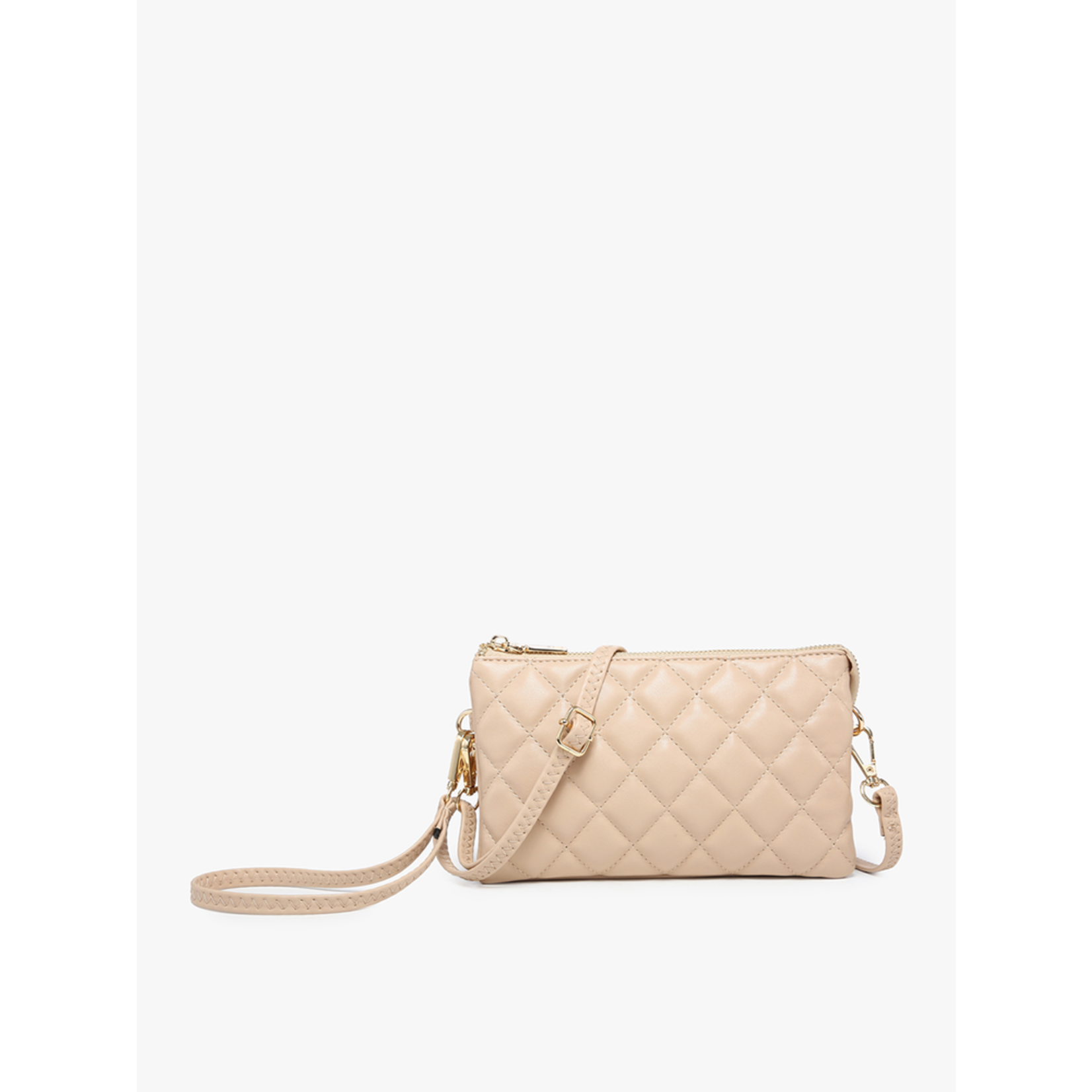 Jen & Co Jen & Co Riley Quilted Crossbody Tan M013QLT