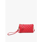 Jen & Co Jen & Co Riley Quilted Crossbody Red M013QLT