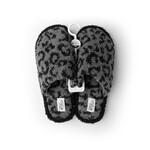 Hello Mello Hello Mello Cat Nap Slippers Gray Cheetah