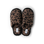 Hello Mello Hello Mello Cat Nap Slippers Brown Cheetah