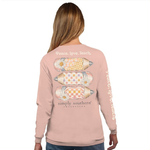 Simply Southern Simply Southern Long Sleeve T Shirt Teach Creme