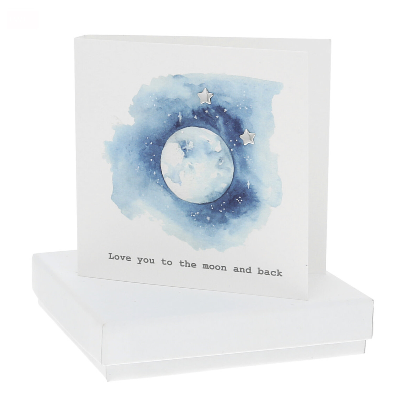 Pavilion Moon & Back Stud Earrings