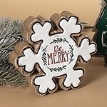 Gerson Be Merry Enamel Snowflake Decor