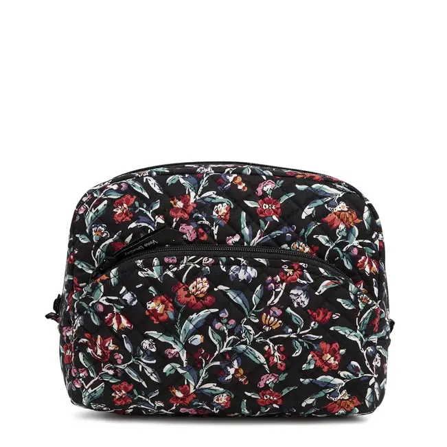 Vera Bradley Large Cosmetic Perennials Noir - A Gathering Place