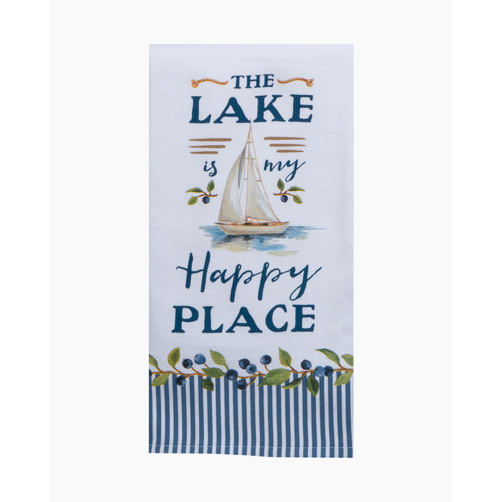 Kay Dee Designs The Lake is My Happy Place Towel