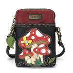 Chala Chala 827 Cellphone Crossbody Mushrooms Black