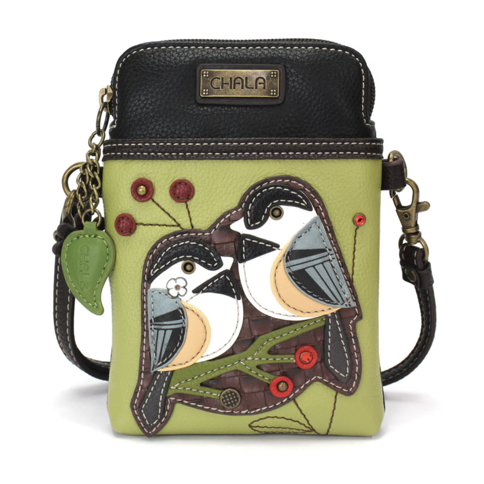 Chala Chala Cellphone Crossbody Chickadee Green 827