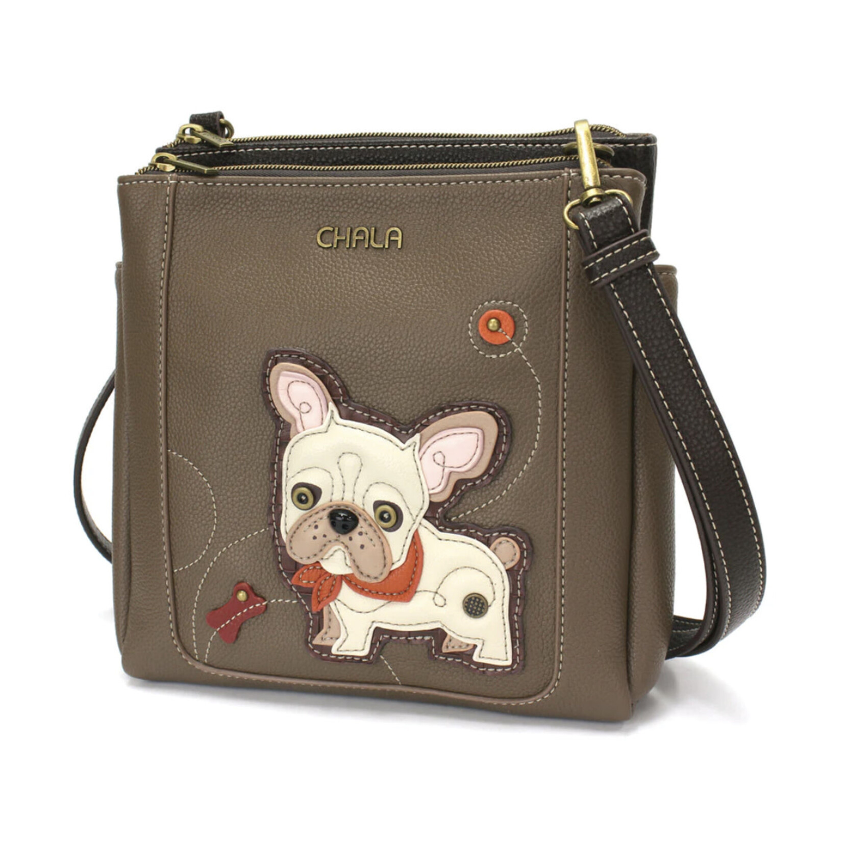 Chala Chala Merry Messenger French Bulldog Brown 854