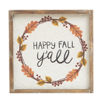 Ganz Happy Fall Y’all Harvest Print Wall Decor