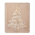 Ganz Beaded Framed Embossed Gold Christmas Tree Wall Art