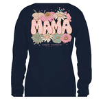 Simply Southern Simply Southern Long Sleeve Leopard Mama Navy
