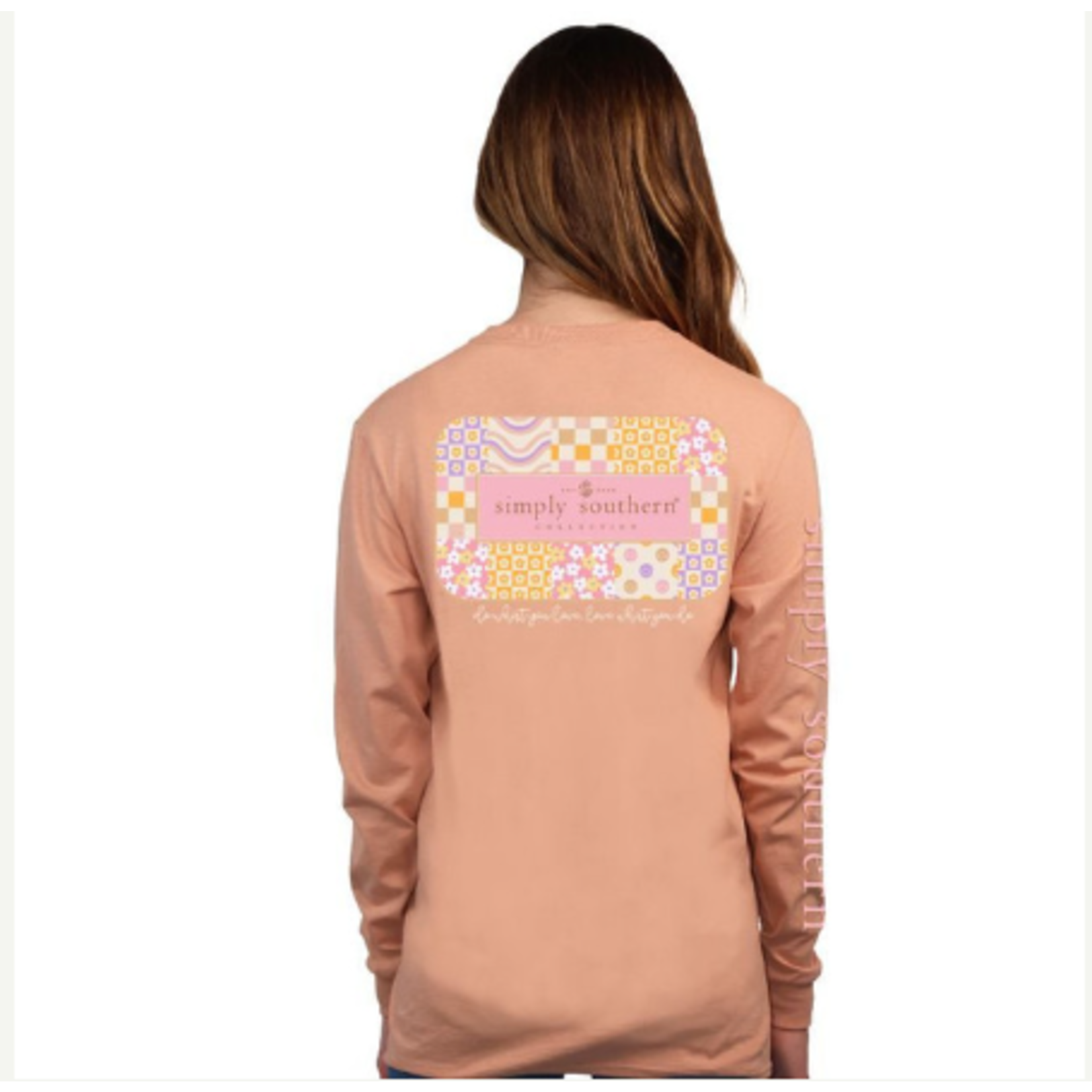 Simply Southern Simply Southern Long Sleeve Groovy Logo Cafe