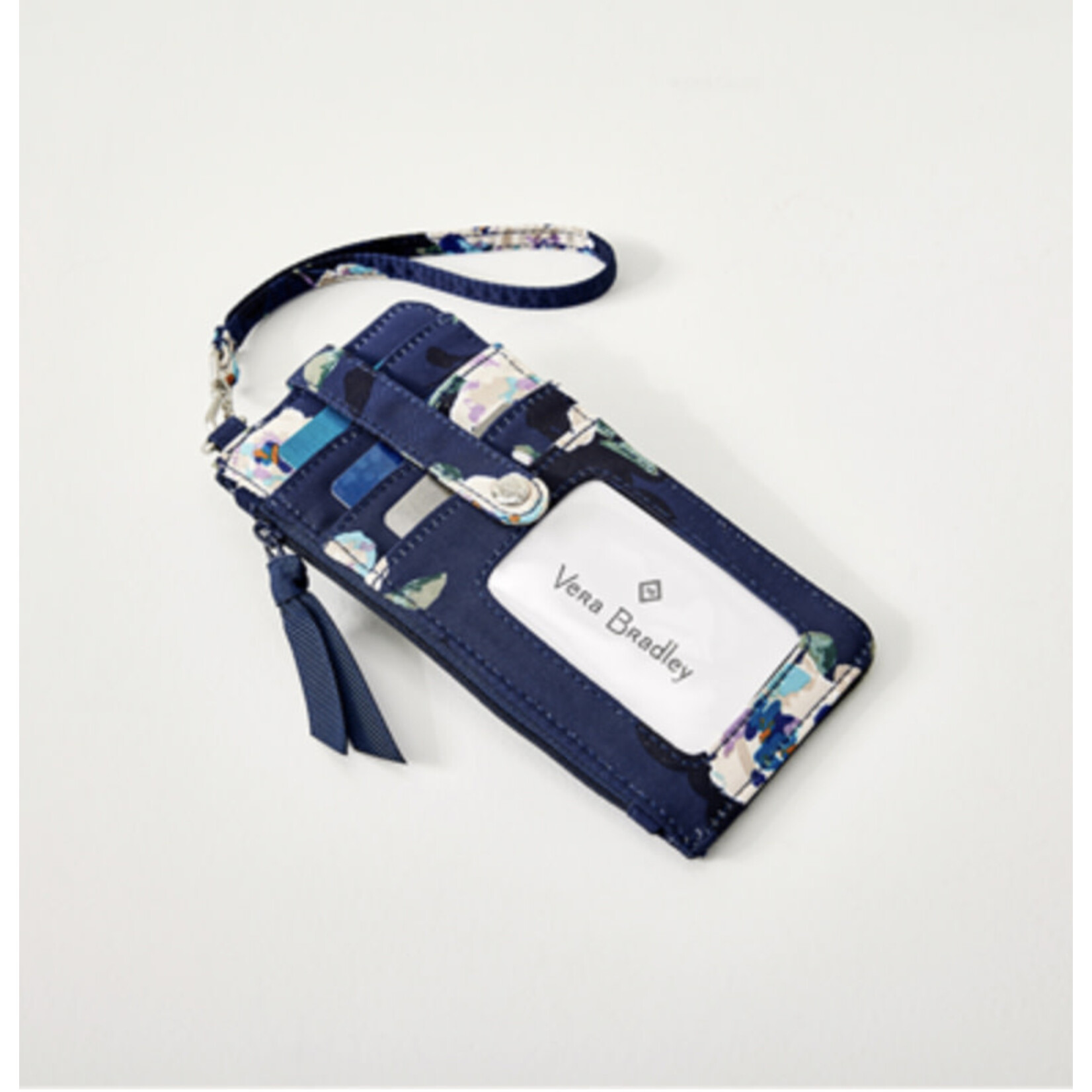 Vera Bradley Vera Bradley Performance Twill Ultimate Card Case Blooms and Branches Navy