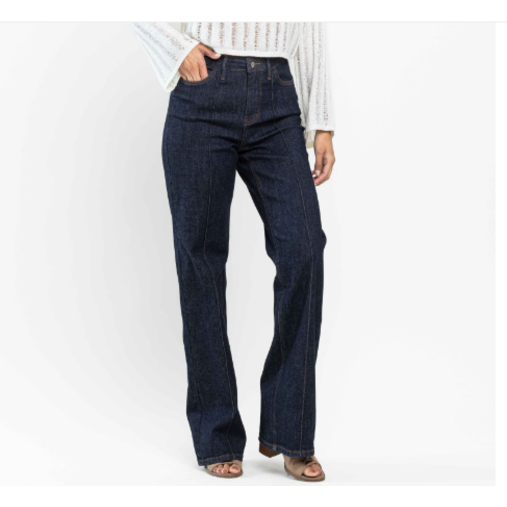 Judy Blue Judy Blue High Waist Front Seam & Dart Detail Wide Leg 88664