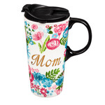 Evergreen Mom Ceramic Travel Mug w/Box