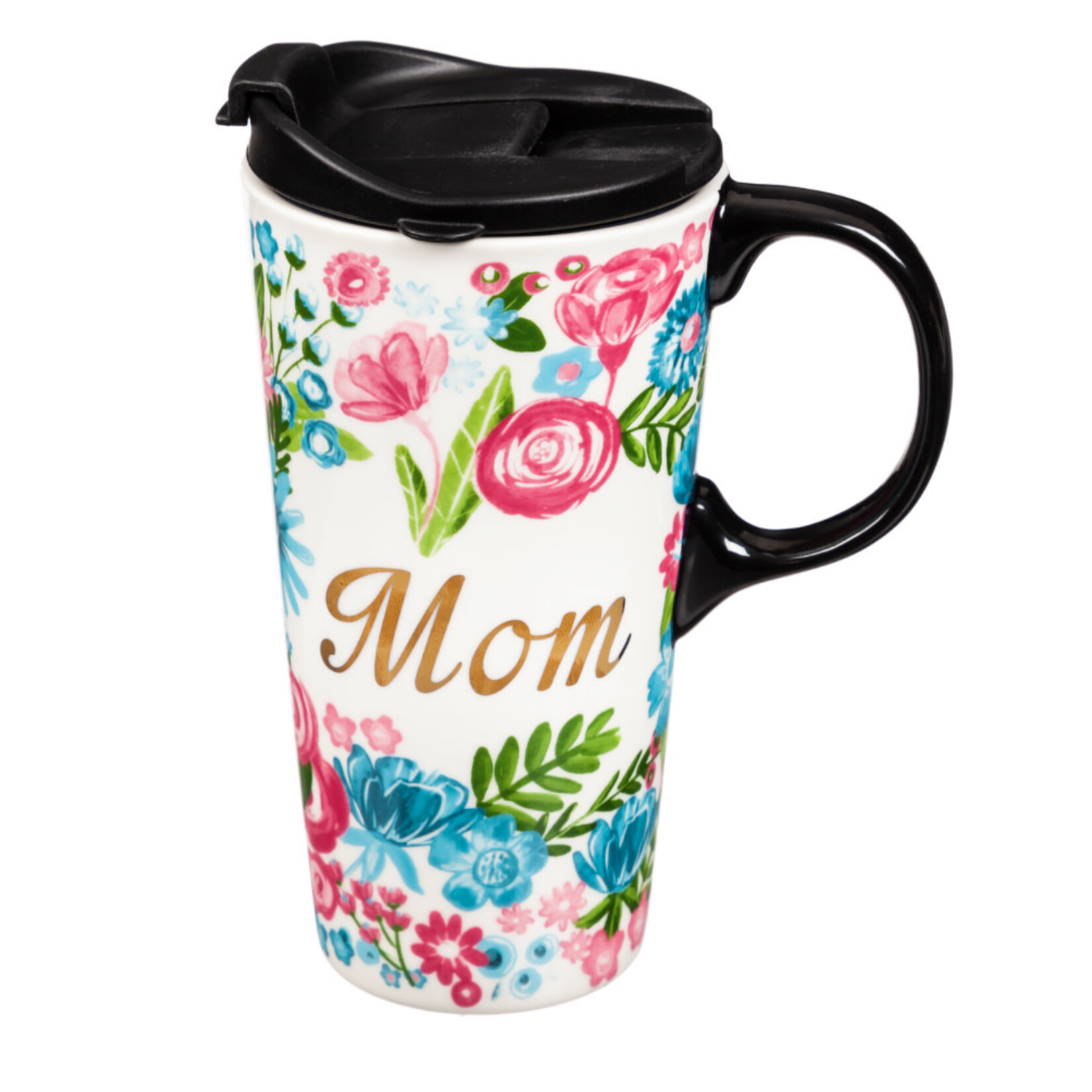Evergreen Mom Ceramic Travel Mug w/Box
