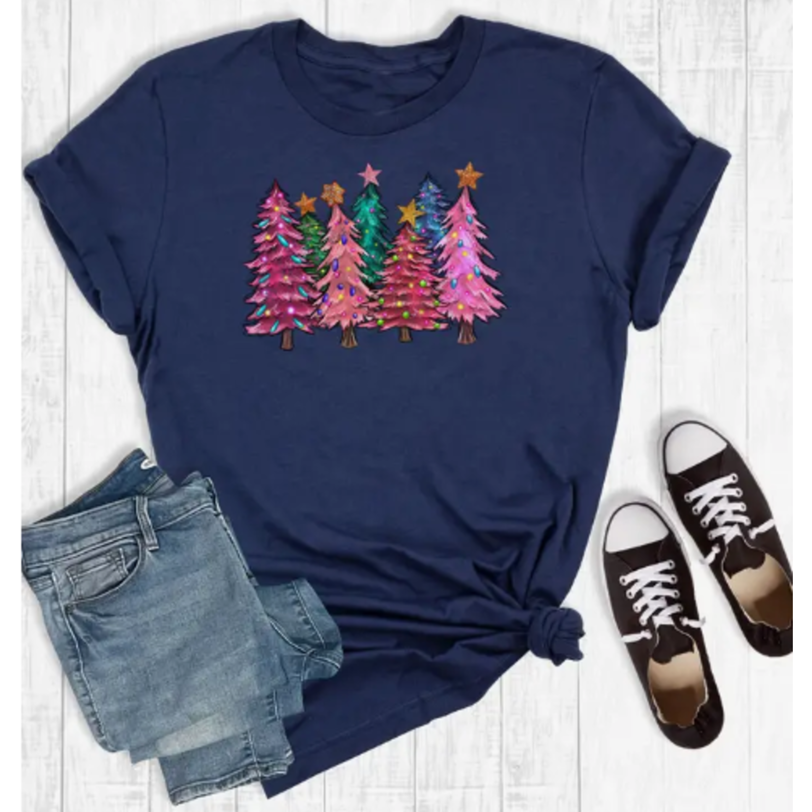 Rebel Rose Rebel Rose Colorful Christmas Trees Size Small