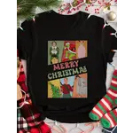 MidWest Tees MidWest Tees Merry Christmas Character T-Shirt Black