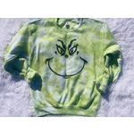Southern Backroad Tees Southern Backroad Tees Tie Dyed Grinch Face Crewneck