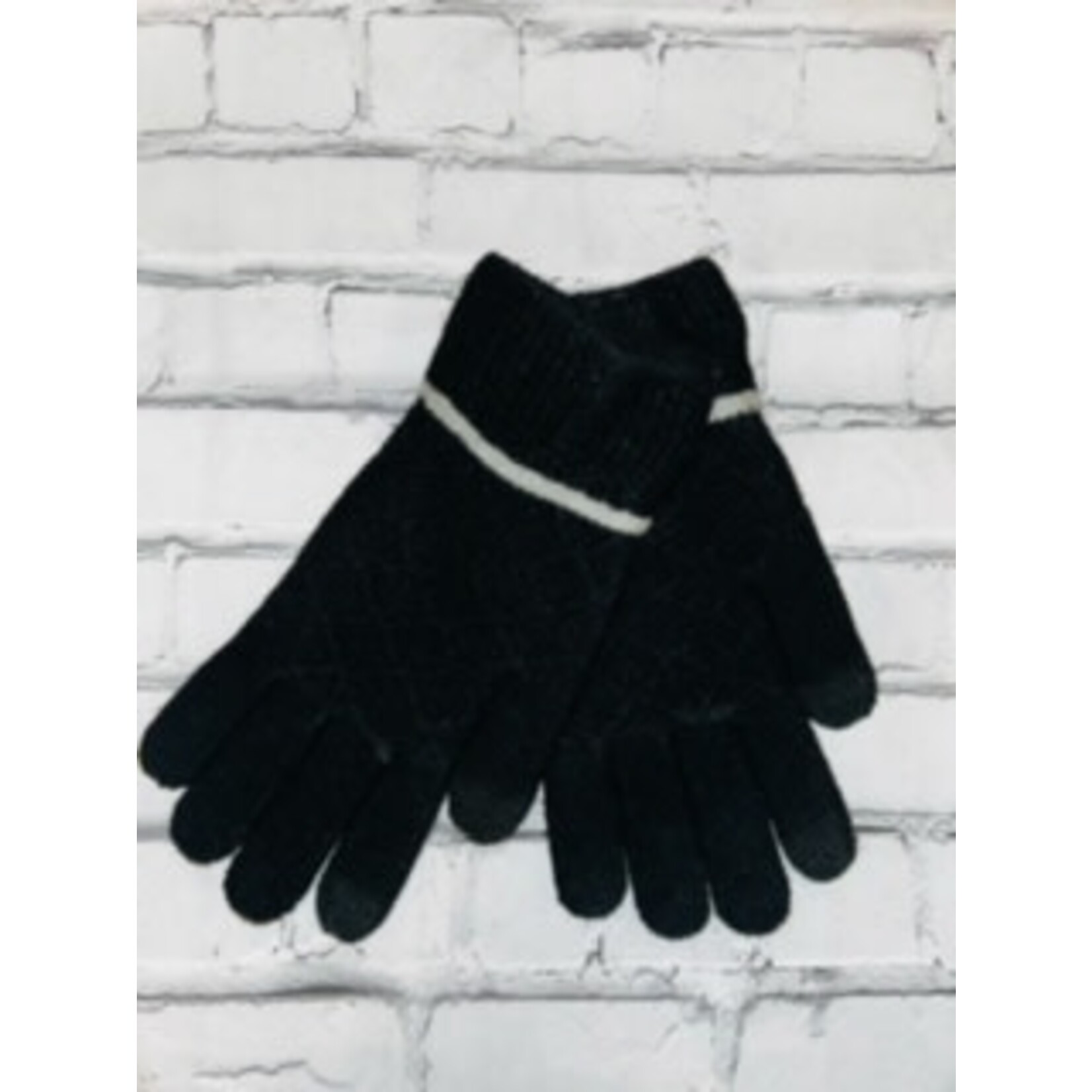 Britt's Knits Britt's Knits Knitted Gloves Black