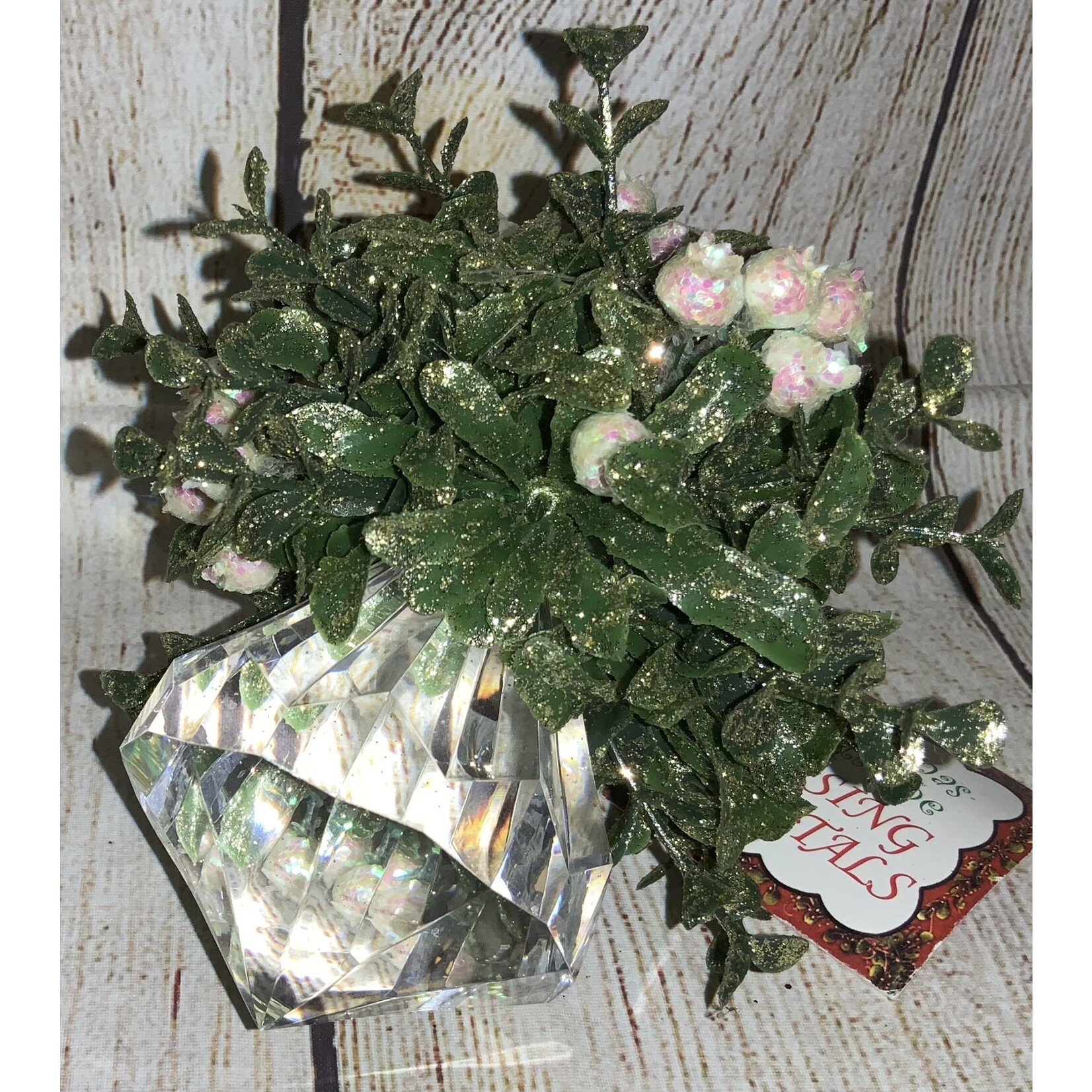 Ganz Kissing Krystal Mistletoe Ornament Large Diamond