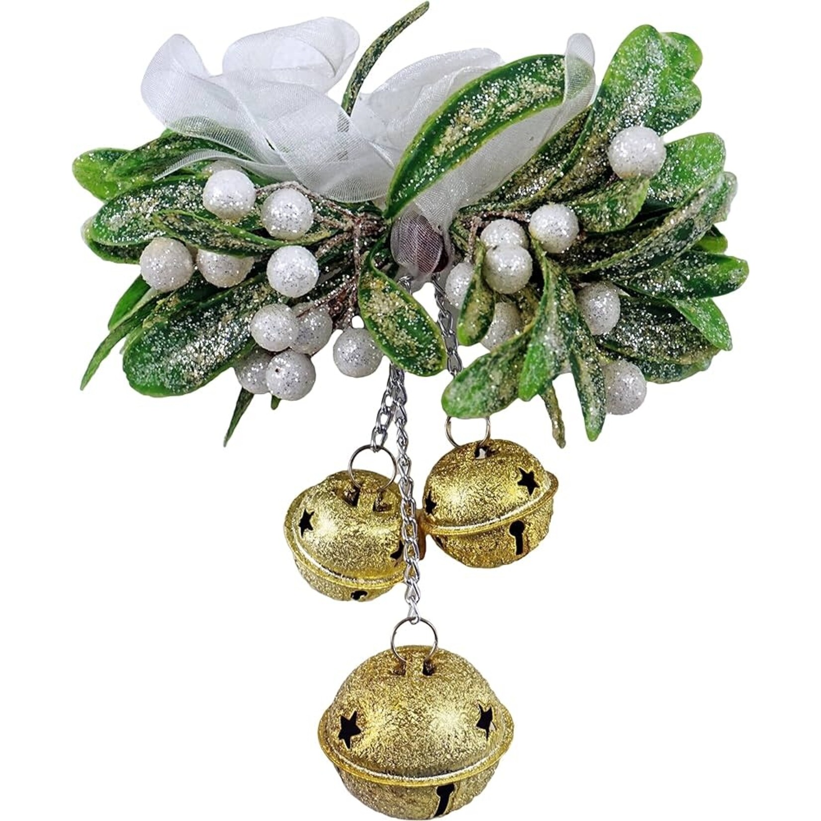 Gerson Gold Bell Mistletoe Hanging