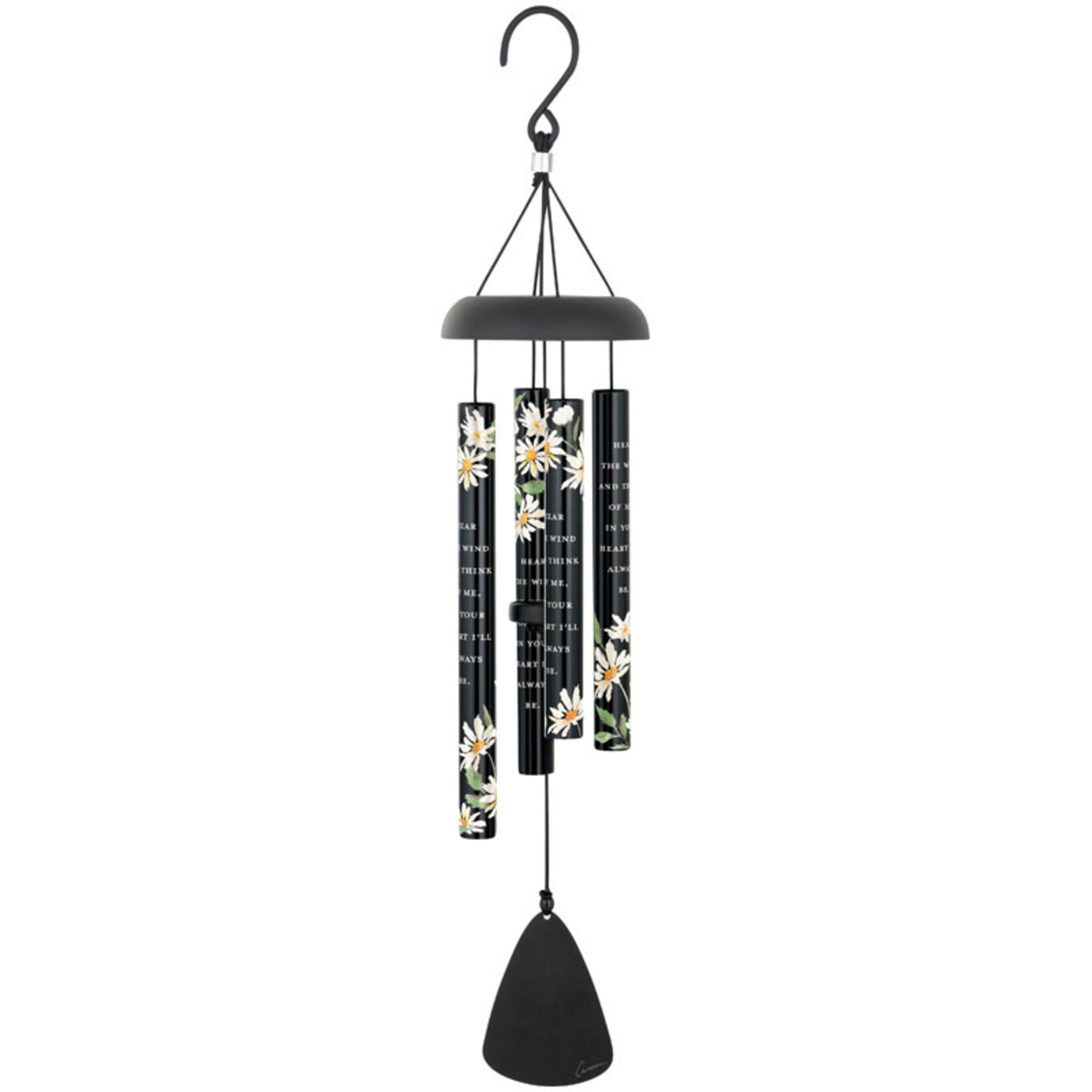 Carson Think of Me Black Picturesque Sonnet Chime 21”