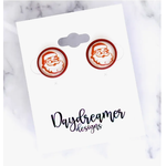 Daydreamer Designs Daydreamer Designs Vintage Santa Stud Earrings