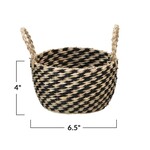 Creative Co-op Hand Woven Sea Grass Basket Medium