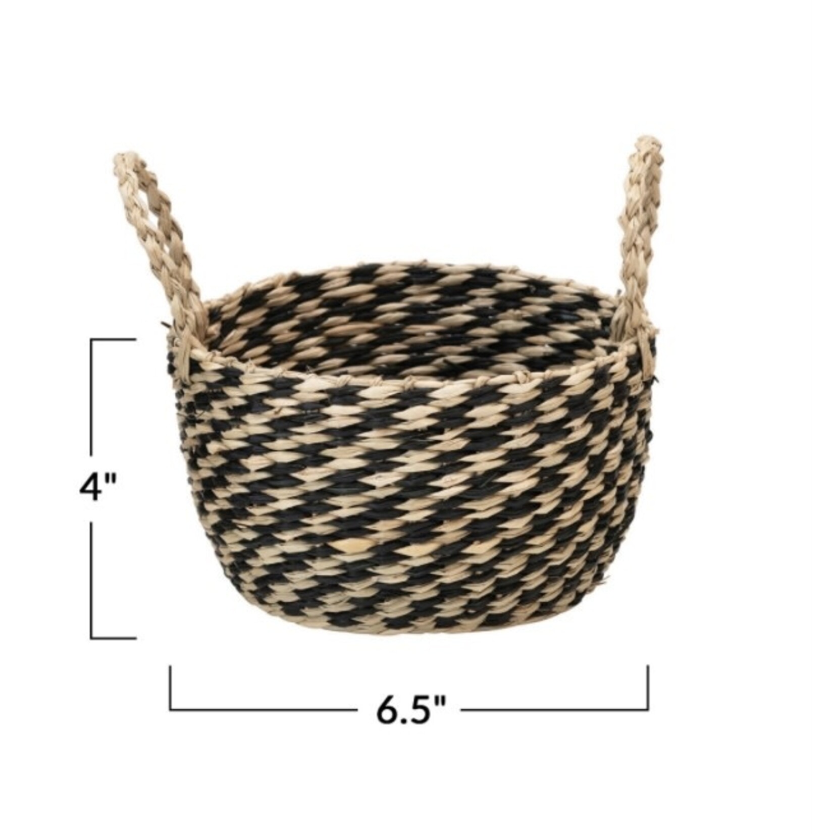 Creative Co-op Hand Woven Sea Grass Basket Medium