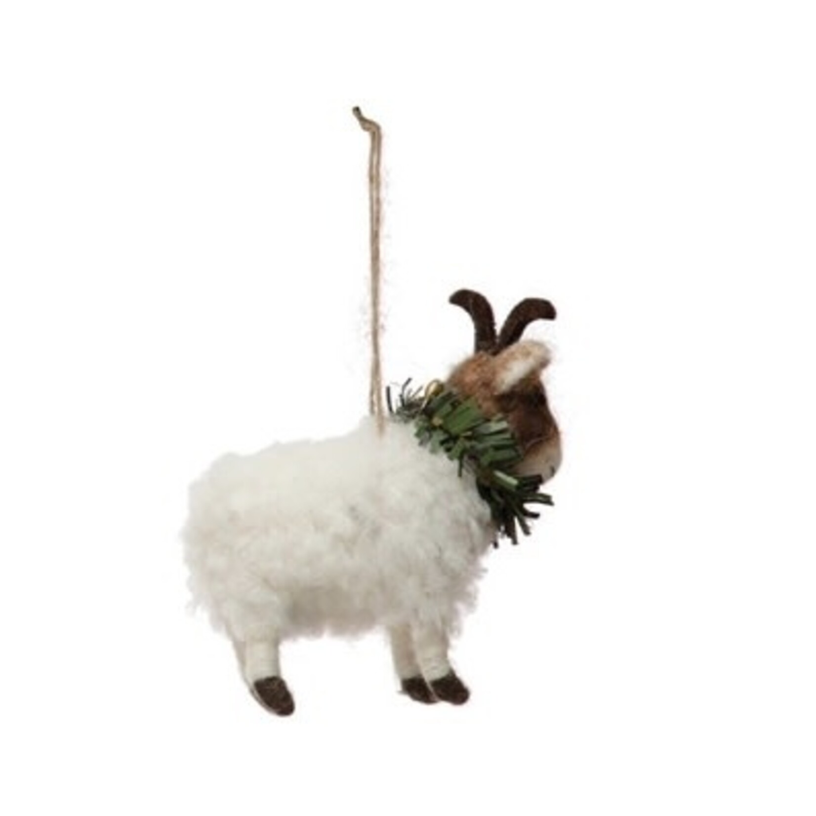 Creative Co-op Wool Farm Animal Ornament