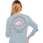 Simply Southern Simply Southern Do You Long Sleeve Turtle Tracking Tee Fog