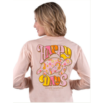 Simply Southern Simply Southern Happy Days Long Sleeve Turtle Tracking Tee Creme