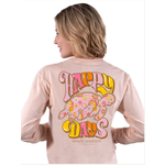 Simply Southern Simply Southern Happy Days Long Sleeve Turtle Tracking Tee Creme S
