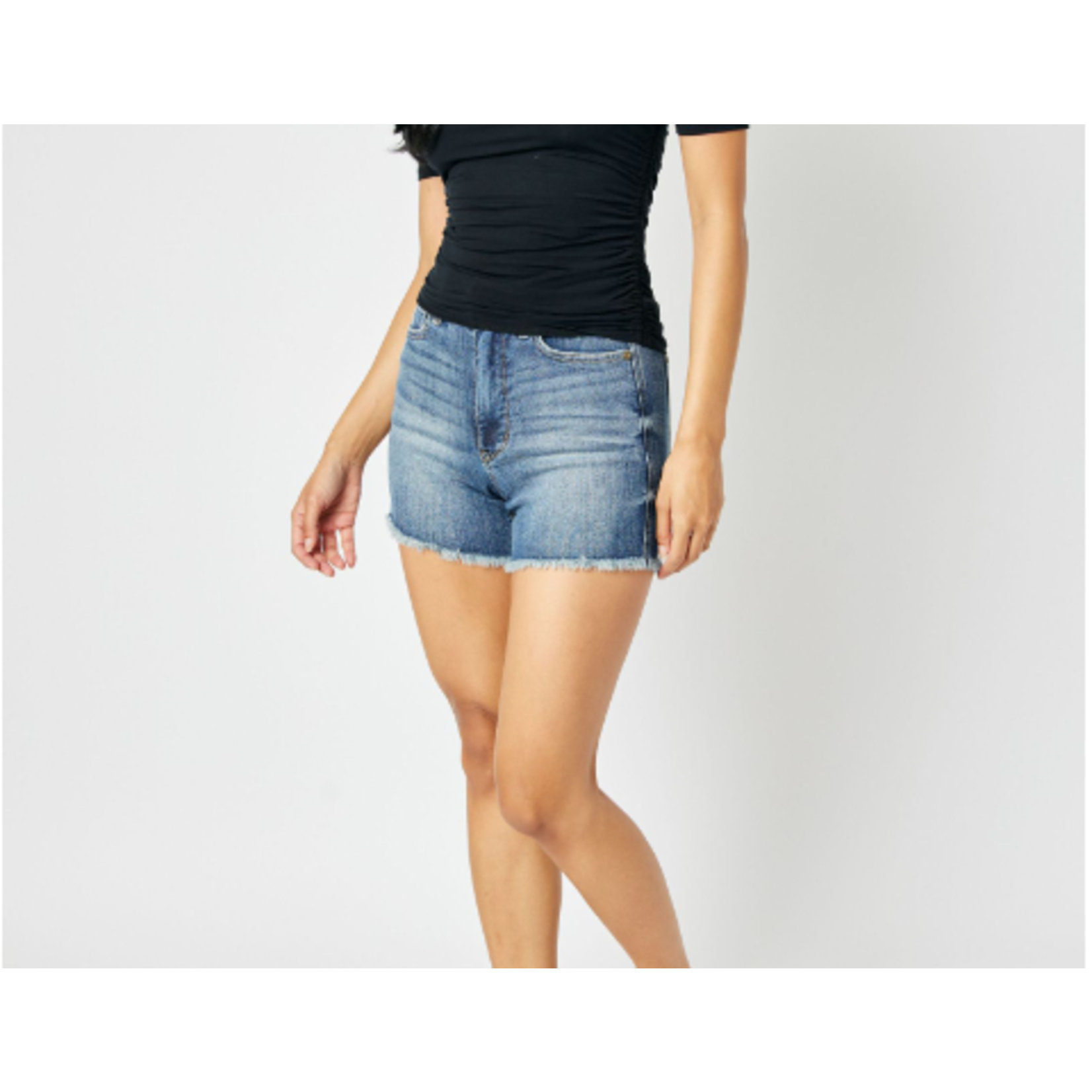 Judy Blue Judy Blue HW Tummy Control Fray Hem Shorts 150235