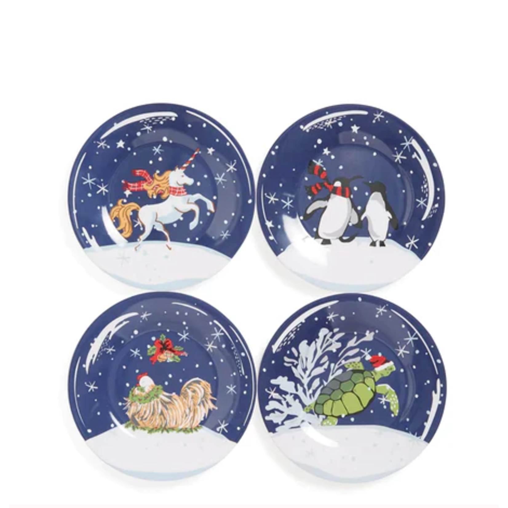 Vera Bradley Vera Bradley Appetizer Plate Set of 4 Winter Melody