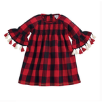 Mudpie Mudpie Girls Smocked Buffalo Plaid Check Dress