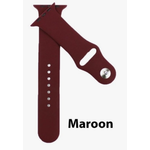 ShopTrendsNow Silicone Apple Watch Band #10 Maroon 38/40/41mm